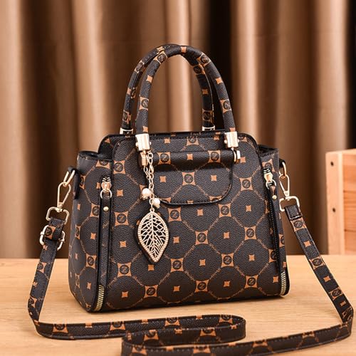 Image of CORIOS Elegant Handbag for Women PU Leather Shoulder Bag Ladies Crossbody Bag Fashion Messenger Bag Top-handle Bag