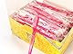 Dr. Bauer’s Einmalzahnbürsten, einzeln verpackt, mit Zahnpasta auf der Bürste, 4-reihigem Bürstenkopf, ideal für unterwegs, Reise oder Zahnarzt Praxis (blau-rot-pink-schwarz, 100er Pack)