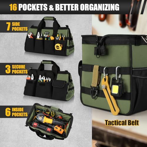 image for UUP 18-Inch Large Tool Bag, 16-Pocket Portable Tool Box Organizer Stor