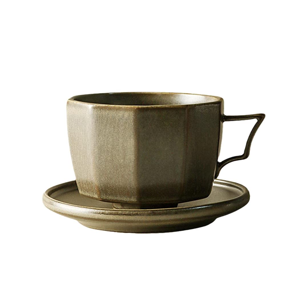 Nowoczesny kubek do kawy z porcelany kostnej, duży ceramiczny kubek do herbaty zarówno gorący, jak i zimny napój szeroka podstawa filiżanka do kawy do biura i domu, nadaje się do kuchenki mikrofalowej i zmywarki, kubki prezent szary-A