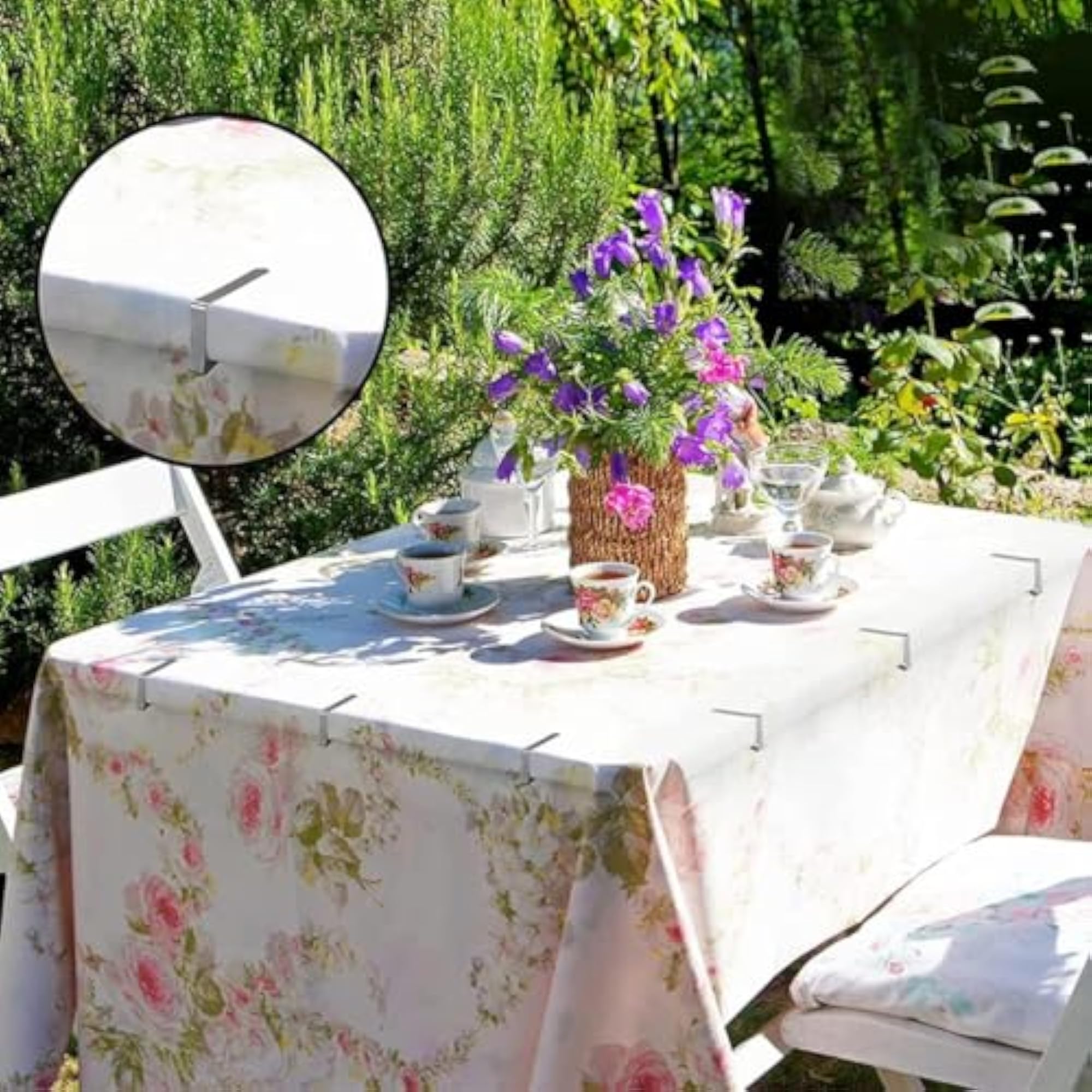 Stainless Steel Table Cloth Clips, Heavy Duty Holders