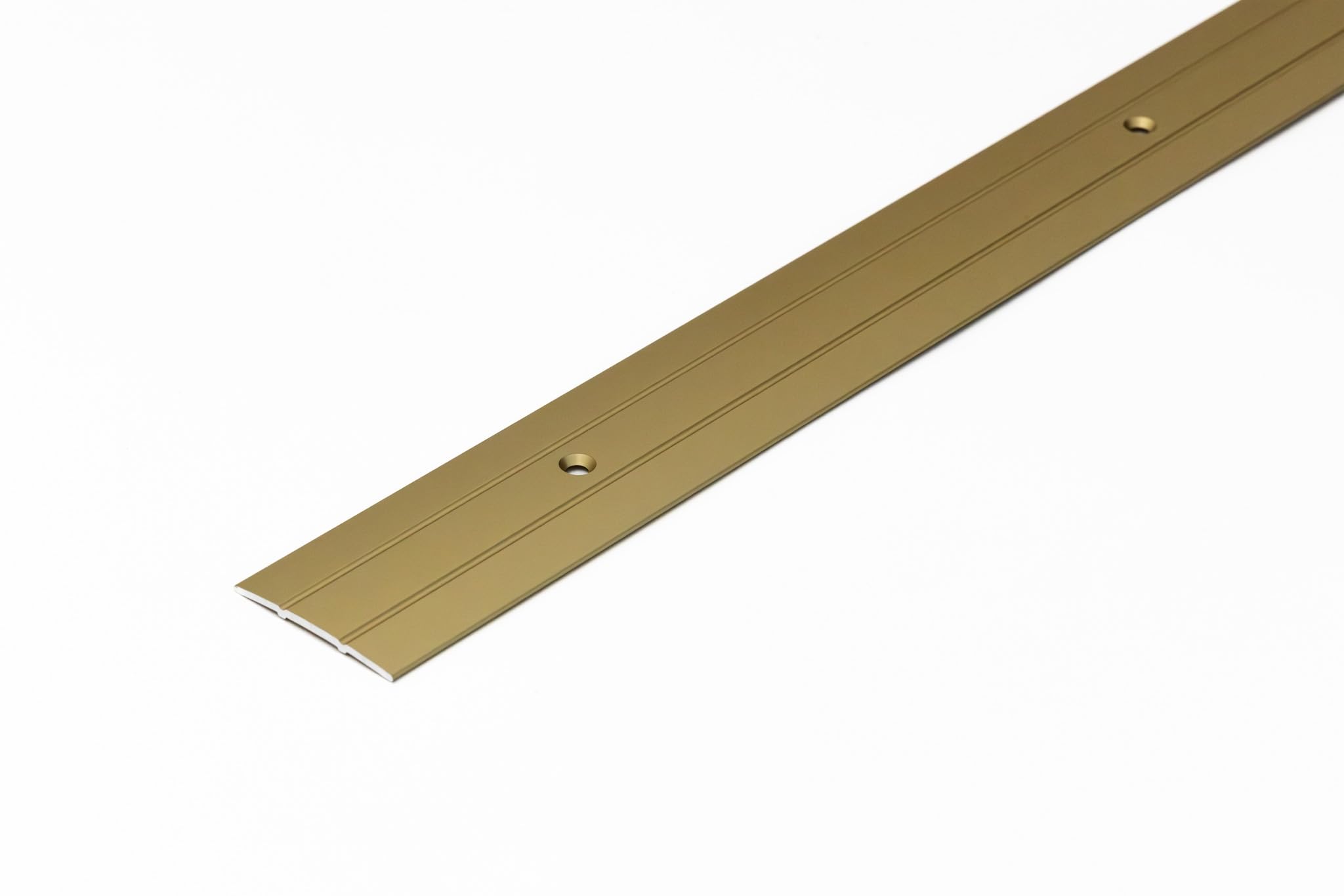 Mw Profiles Anodised Gold Aluminium Door Threshold Strip 37Mm - Champagne - Anodised Finish 1M Length - Dtps 37 (Anodised Gold)