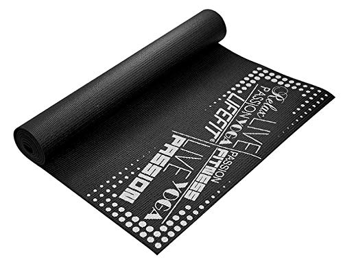 LIFEFIT Slimfit Gymnastics Mats 173 x 61 x 0.4 cm Black, 173x61x0.4 cm