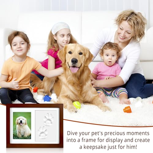 Jicyor Pfotenabdruck Set Hund, Gedenkrahmen Pfotenabdruck Set Hund und Katze Pfotenabdruck Set Katze Besitzer