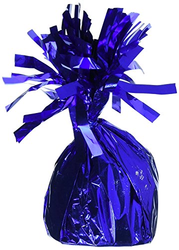 Image of Royal Blue Foil Balloon Weight (4.5 inch x 2.25 inch) 1 Count, Adorable Party Essential For Parties & Events