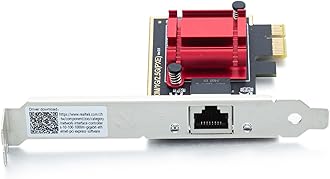 10Gtek 2.5G NIC PCIe Network Adapter 2500/1000/100Mbps PCIe Gigabit Ethernet Card, Single RJ-45 Port, with Realtek RTL8125 Controller, Support Windows Server/Ubuntu/Centos/Debian
