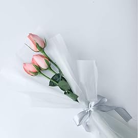 LIUYAXI Silver Double Face Satin Ribbon 3/8 X 50 Yards, Ribbons Perfect for Crafts, Gift Wrapping, Bow Making and More