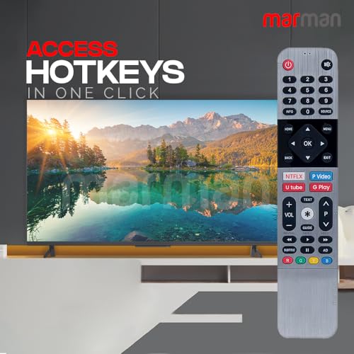 Image of marmanCompatible with Thomson Smart TV Remote Control Original Model 43 OATHPRO2000 65 OATHPRO2020 75 OATHPRO2121 Suitable for Android 4K LED FHD UHD OLED Television Without Voice Command