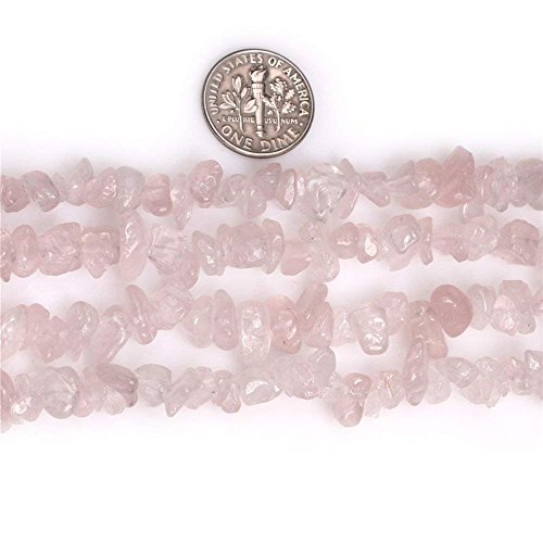 Image of 5-8mm Rose Quartz Chips Natural Chip Stone Beads for Jewelry Making