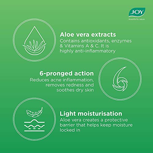 Image of JOY Pure Aloe | Multi-Benefit Aloe Vera Body Lotion | Soothes, hydrates & freshens | Natural Skin Moisturizer for Body | For Normal to oily skin | 400 ml