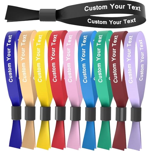 VESTIBILITÀ REGOLABILE: Ogni nostro braccialetto in tessuto personalizzato misura 1,6 cm di larghezza for 35 cm di lunghezza. I braccialetti sono dotati di chiusure regolabili, che consentono loro di adattarsi comodamente a qualsiasi dimensione di polso. Non c'è bisogno di preoccuparsi di trovare la taglia giusta for tutti