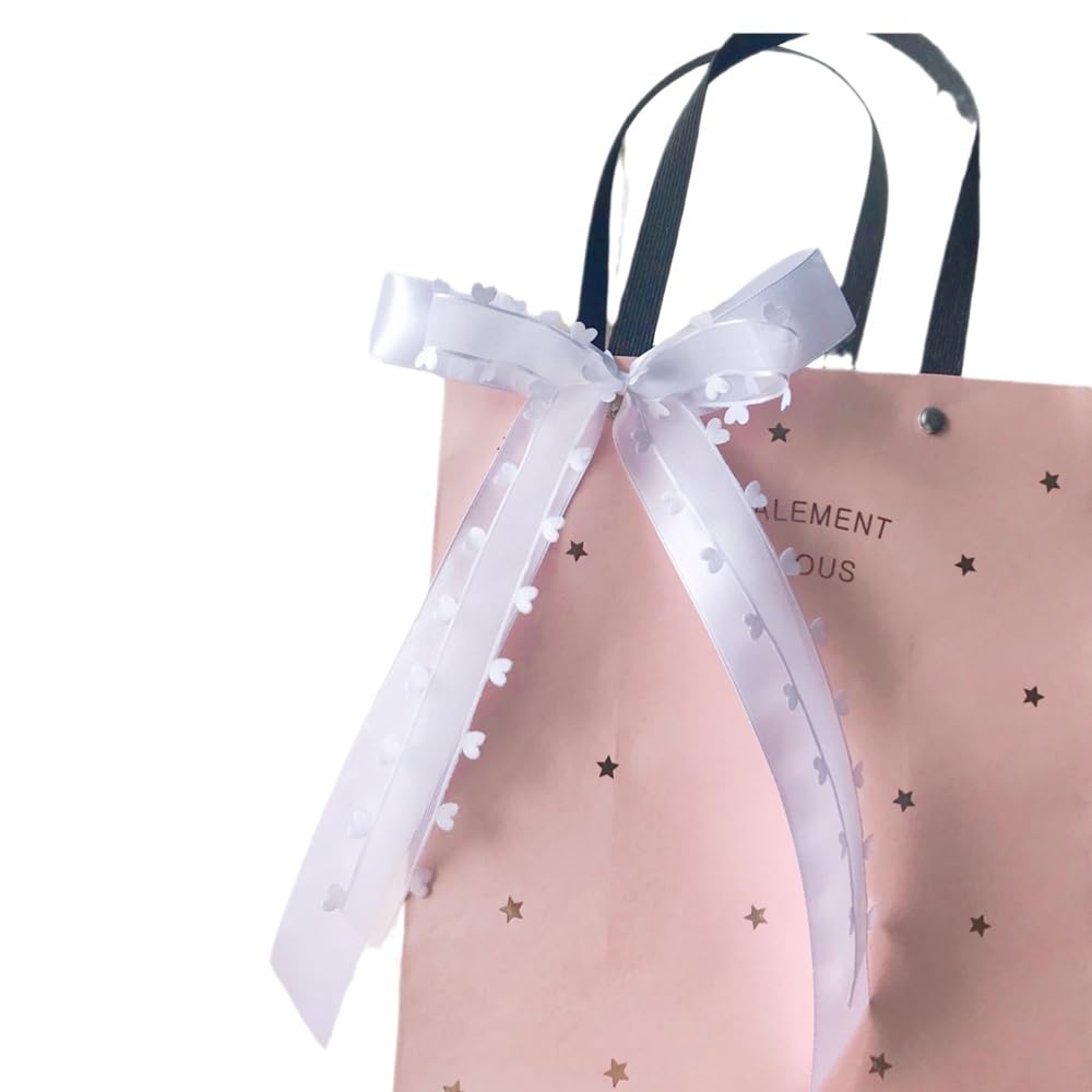 Organza kokardy w kształcie serca, na wesele, ręcznie wykonana, satynowa wstążka, dekoracyjne kokardki, kokardy do anteny, wesele, dekoracja samochodu, dekoracja stołu na imprezę, na wesele