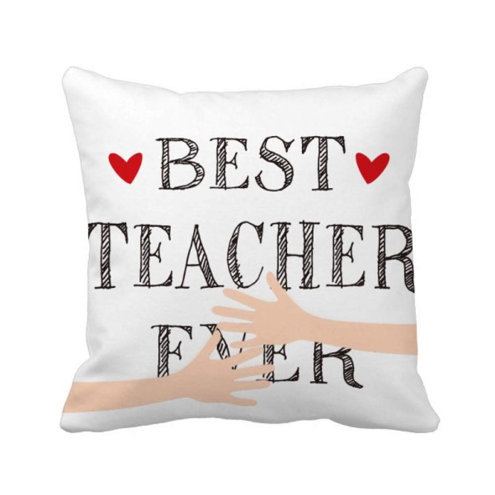 Coussin Le Meilleur Prof cite respecté câlin pour décoration de bureau