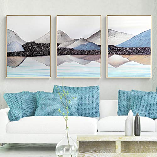 Impression Affiche Nordique Abstrait sur Toile Premium Qualité Galerie x3 50x70cm