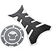 Mtsooning 2PCS Motorcycle Gas Sticker Protectors,3.94 x 1.97 x 3.94 inches Fishbone Pattern Universal Tank Pad,10.5cm Circular Carbon Fuel Tank Decal