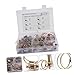 GLEAVI 42Pcs Double Wire Adjustable Hose Clamps Resistant Pipe Clamps for Water Oil Tubes Flexible Connection for Industrial Home Use