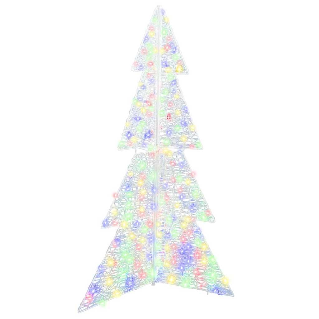 Weihnachtsbaum mit 240 LEDs, mehrfarbig, 180 cm aus Acryl, USB betrieben, dekorative Lichterkette für Wohnzimmer, Garten und Terrasse, festliche Advent Dekoration