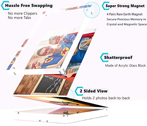 3 4X6 Acrylic Frame 4X6 Acrylic Picture Frame 4X6 Acrylic 4 X 6 Frame,Acrylic,4X6 Frame,Picture Frames 4X6 Picture Frame 3 Pack Acrylic,Photo Frame 4X6,Clear Photo Frame Standing Magnetic Floating #TOP1