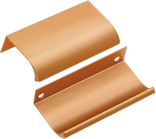 Miniatura 4 de BokWin 6 tiradores de borde de dedo de estilo moderno de 3.15 pulgadas, manijas de aluminio para cajones de muebles, mango oculto, manijas ocultas