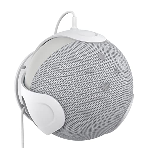 XYSDORYEcho Dot4 壁掛け ホルダー Dot 第4世代 壁掛けホルダー スピーカー ホルダー echo 4 コード収納 スタンド カバー 保護ホルダー スピーカー スタンド Dot 4 スマートスピーカー ホルダー 壁掛け 寝室 浴室 キッチ