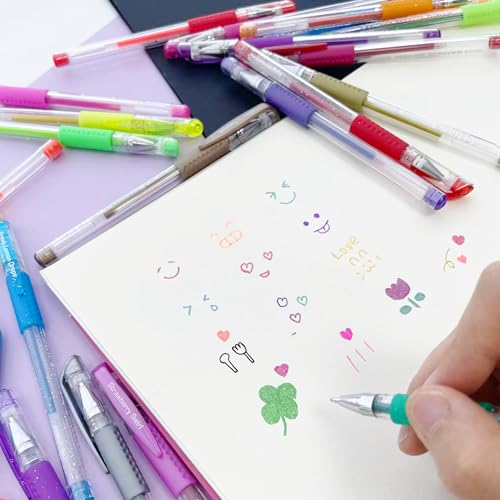 BAZIC Scented Glitter Neon Metallic Gel Pen, 24 colores miniatura 7