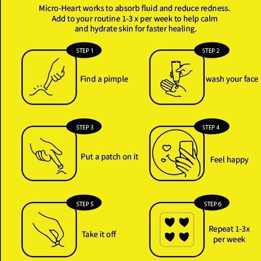 Miniatura 4 de HappyFace Parches para acné, parche hidrocoloide para espinillas para cara, centella, caléndula, parches de espinillas de niacinamida, parche de