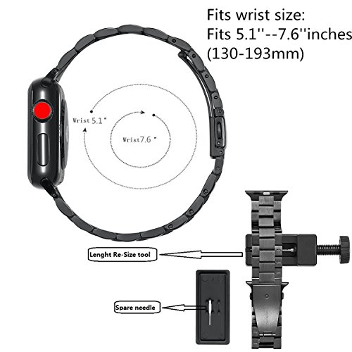 For Apple Watch Band 38Mm 40Mm Series 5, Upgraded Version Solid Stainless Steel Metal Apple Watch Strap Business Replacement Iwatch Strap For Apple Watch Series 1/2/3/4 Sport And Edition #TOP6