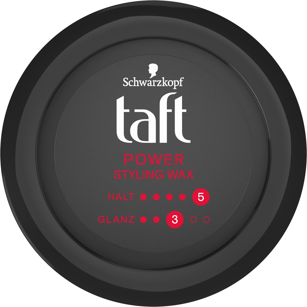 Schwarzkopf Taft Styling Wax Power (8 x 75 ml), wosk do włosów utrzymuje siłę do 48 godzin, delikatny dla włosów i skóry głowy, wegański wosk do stylizacji