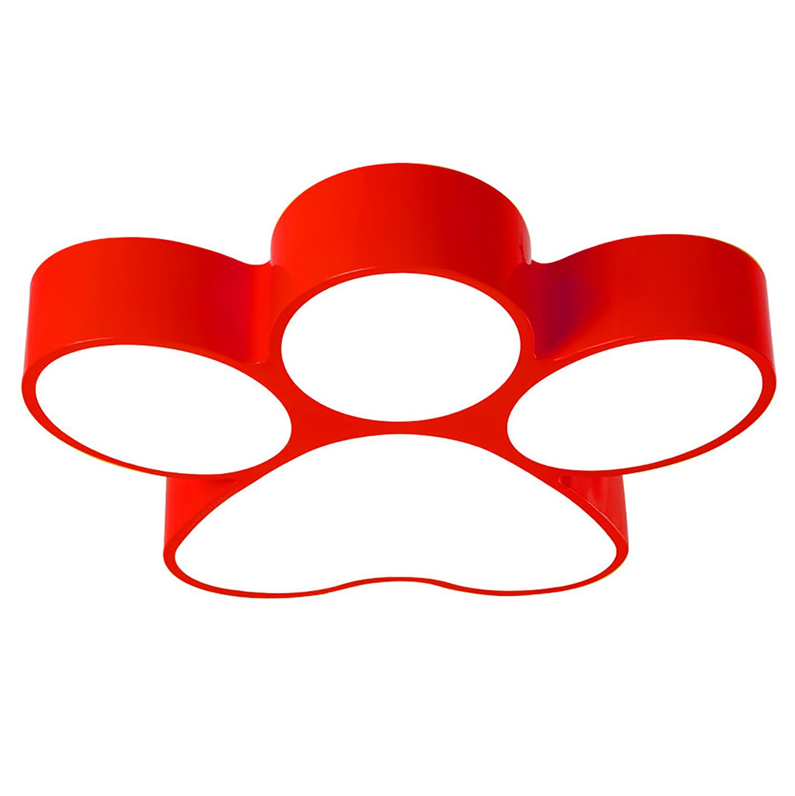 12-calowa lampa sufitowa Dog Paw do montażu podtynkowego – urocza akrylowa oprawa LED do pokoju dziecięcego sypialnia w pokoju dziecięcym (kapryśny motyw zwierzęcy)