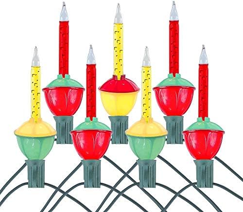 Novelty Lights Traditional Christmas Bubble Light Set, 6 Feet, 7 Bulbs