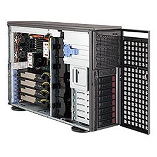 Image of Supermicro 4U Twr Bb Black Sockf 800MHZ 8X Sata CD 1400W