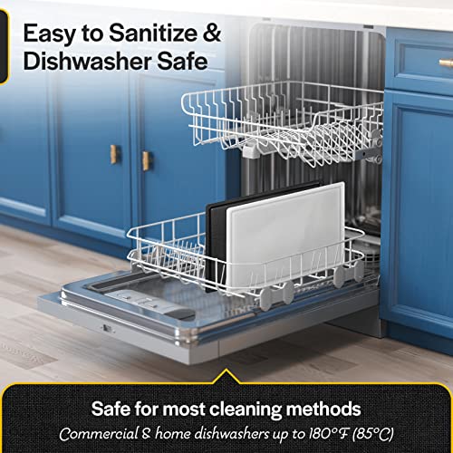 Thirteen Chefs Plastic Cutting Board With Juice Groove - Medium Cutting Board For Meat, Grilling, Bbq, Smoking, Fruit, And More - 20" X 15" X 0.5" - White #TOP6