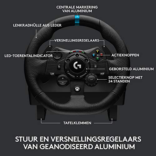Logitech G923-racestuur en -pedalen met TRUEFORCE forcefeedback tot 1000 Hz, responsief pedaal, startregeling voor… - Image 7