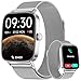 Smartwatch Herren Damen mit Telefonfunktion, 1,85" Fitnessuhr Smart Watch, 100+ Sportmodi Fitness Tracker mit Herzfrequenz/SpO2/Schlaf Monitor Schrittzähler, IP68 Wasserdicht Sportuhr für iOS Android