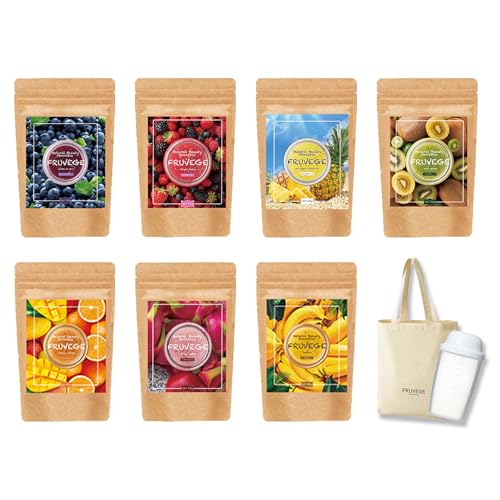 フルベジ 福袋 チアシード × スムージー (300g×7袋 約350杯分) 全ての味が楽しめる ダイエット食品 置き換え ダイエット 酵素 腹持ち