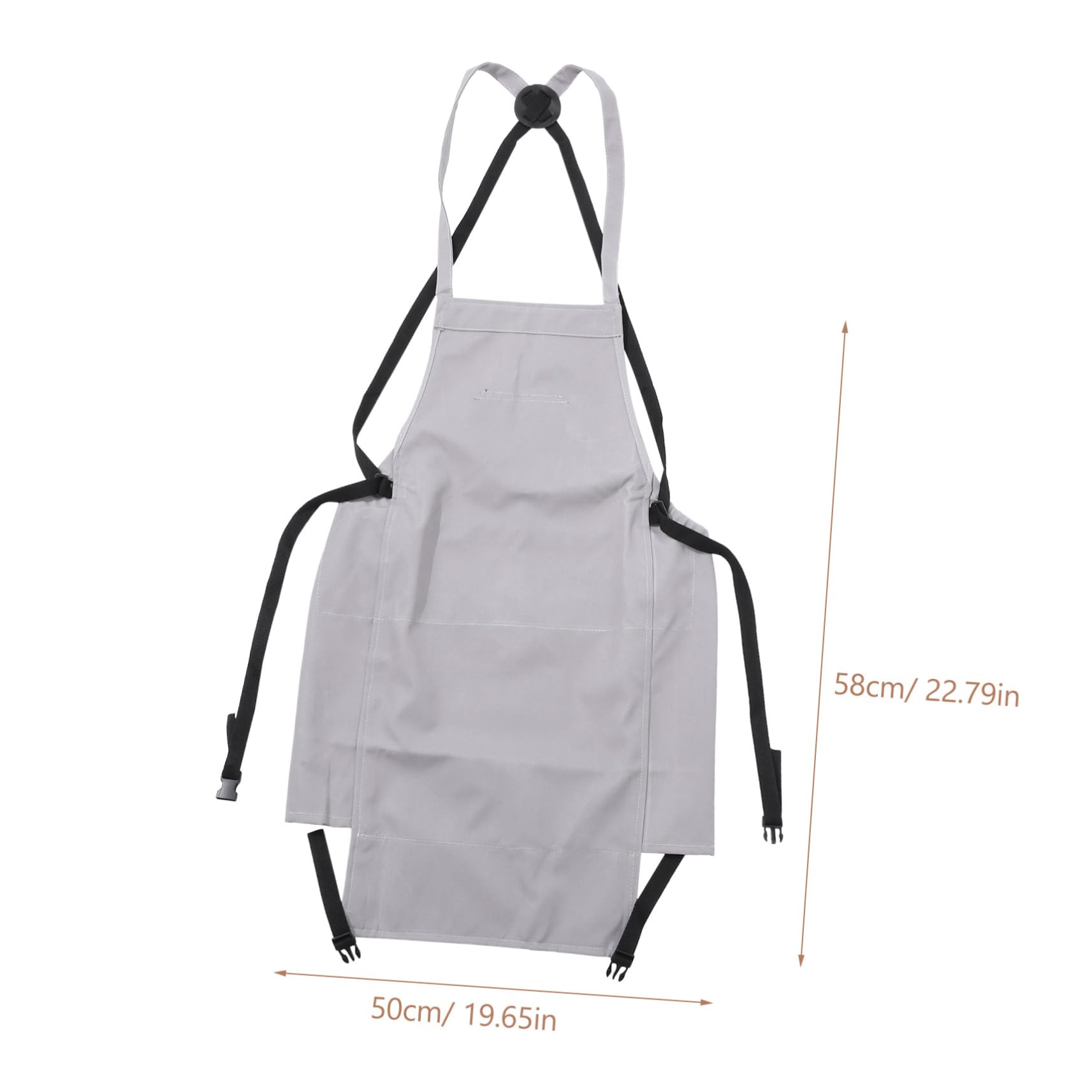Happyyami Delantal de Trabajo de Tela Oxford con Bolsillo y Cinturón Ajustable para Frutas y Verduras en Granja