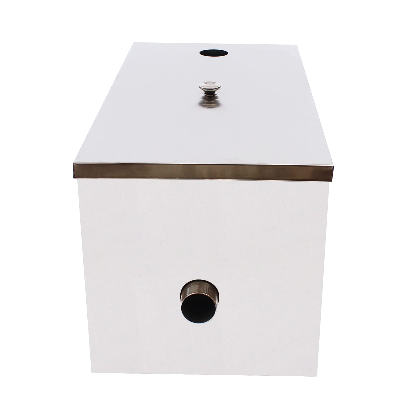 Commercial Grease Interceptor, 60 x 30 x 30 cm, trampa de acero inoxidable, separador de aceite y agua para restaurante, cafetería, Kanteen