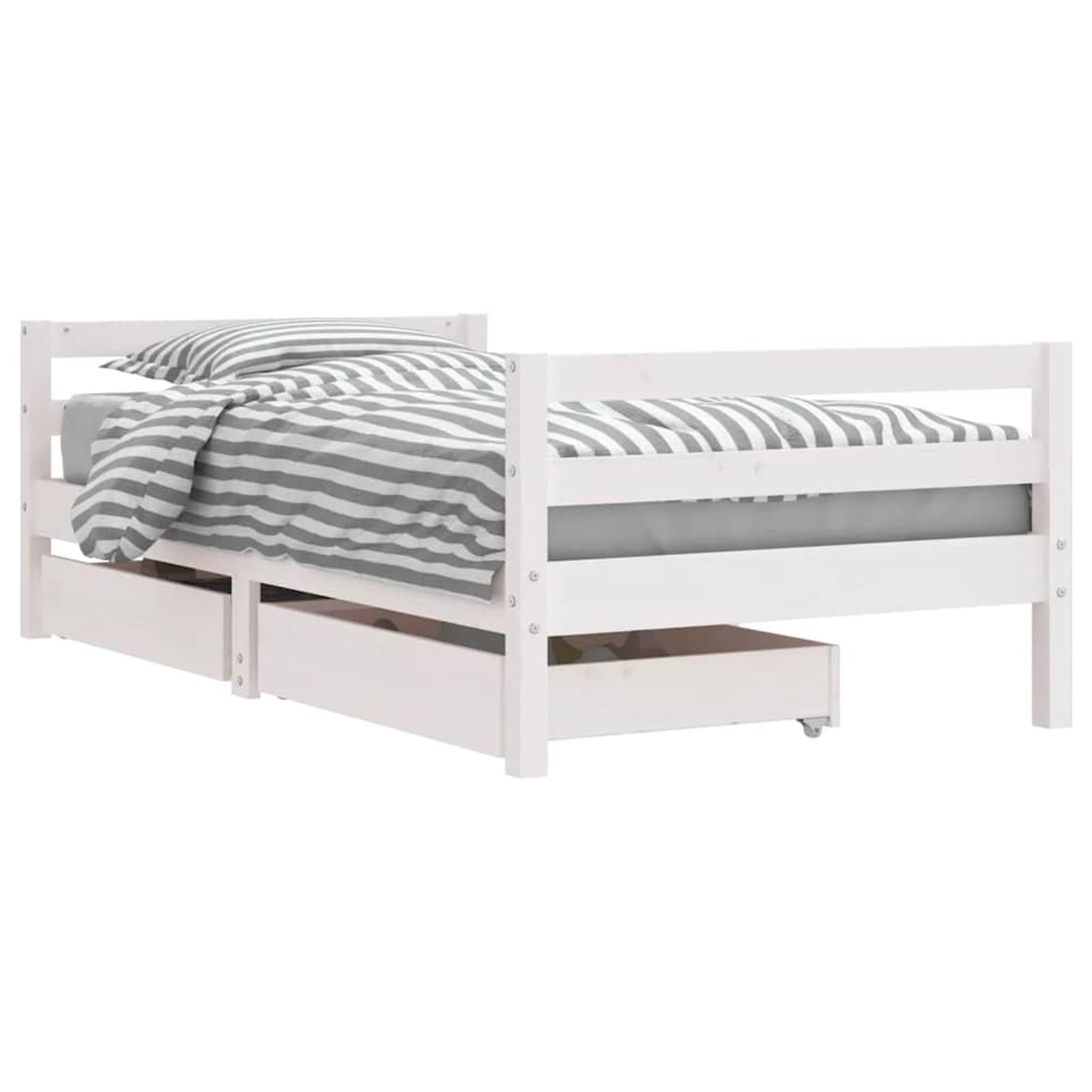 Tidyard Cama Infantil de Madera con Cajón de Almacenaje, Diseño Elegante, Adecuada para Niños +4 Años Modelo DSXYFXLYD-834445ES