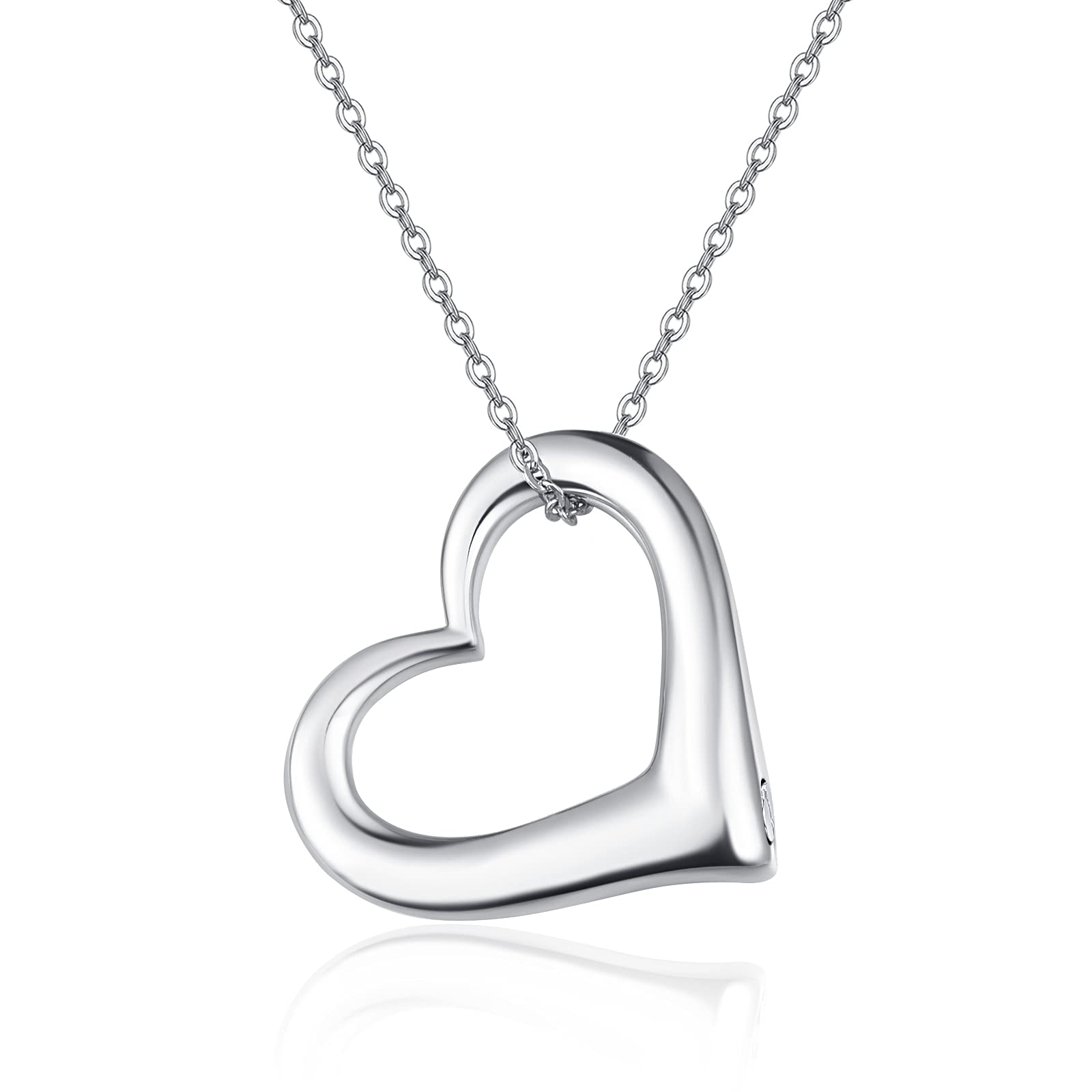 TANGPOET Collar de urna para cenizas 925, joyería conmemorativa de cremación para cenizas, collar con colgante para mamá, papá, mujeres, hombres, mascotas con kit de relleno de embudo,