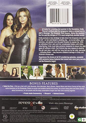 Serie de TV Revenge: The Complete Third Season en DVD original importado de USA 3