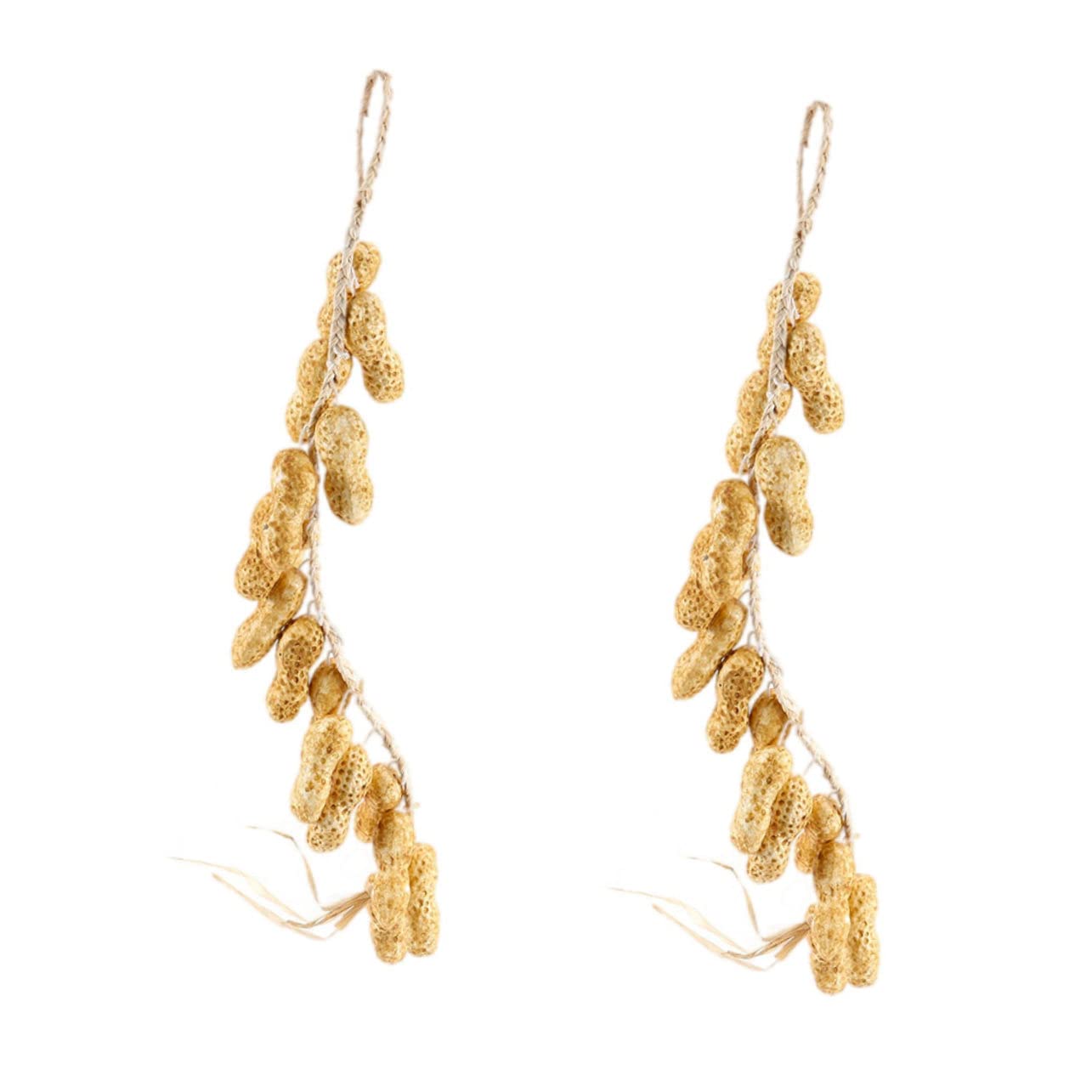 BESPORTBLE 2pcs Simulated Peanut Skewers Vine Decor Wall Hanging Plants Vine Garland Wedding Party Hanging Lifelike Hanging Vegetable Fake Vegetable Garden Vegetable Decorations Foam