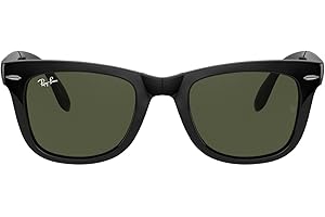 Ray-Bans Women's Polarized Folding Wayfarer Square Sunglasses