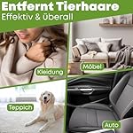 NEUHEIT 2024 Selbstreinigender Tierhaarentferner – Premium Fusselrolle für Hundehaare und Katzenhaare, Wiederverwendbarer Katzenhaarentferner für Sofa, Teppich, Bett und Auto (Grün) – Bild 3