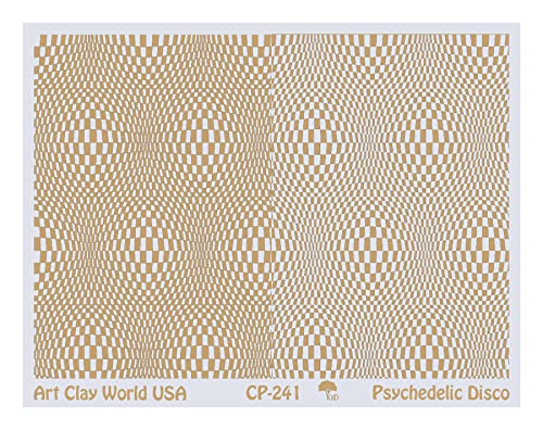 Low Relief Texture Plate Psychedelic Disco Design - 1 Pc.