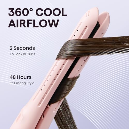Wavytalk 0.65" Pencil Flat Iron, Cool Curl Pencil, Small Airflow Styler and Straightener for Short Hair, Pixie Cut and Edges, Curling Iron for Short Hair with 360º Cool Airflow for Long-Lasting Hold - Image 5