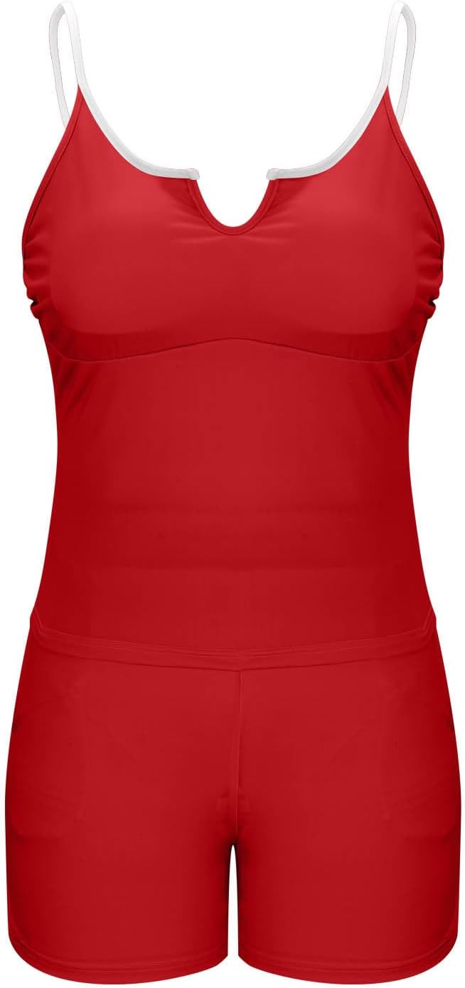 Plus Size Tankini Swimsuits for Women Tummy Control Modest Bathing Suits with Shorts Two Piece Swim Suits for Beach Pool