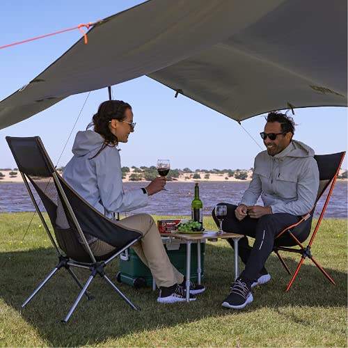 Kingcamp 2 Pack Lightweight High Back Camping Chair Compact Folding Backpacking Chair With Headrest & Side Pocket & Carry Bag, Heavy Duty 330Lbs, Only 3.2 Lbs For Traveling, Picnic, Fishing #TOP1