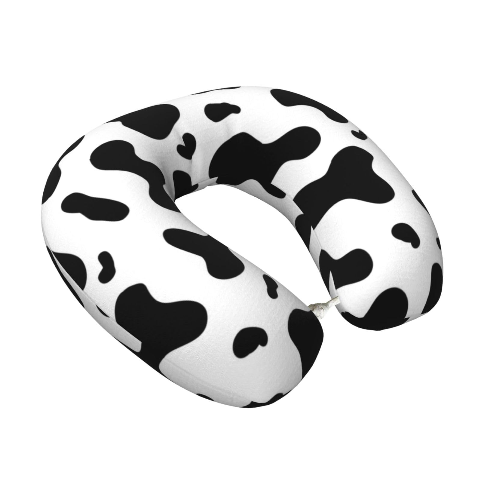 LKYMOH Cow Spots Cow Print, Travel Neck Pillow U-Shaped Memory Neck Support Soft Comfortable With Washable Cover For Airplane Car Traveling and Office