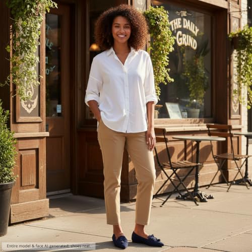 Image of Flats for Women Pointed Toe Knit Foldable Ballet Flat Shoes | Stretch knit upper,built-in arch support,cushioned insole,foldable lightweight design,non-slip sole,office and casual wear