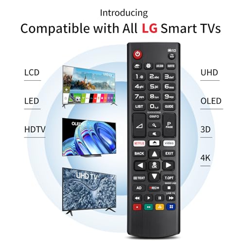 für LG-Fernbedienung Fernseher, Universal für Alle LG Smart TV Remote Original, Mit Batterie – Bild 3